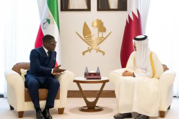 آل ثاني يلتقي نائب رئيس غينيا الاستوائية مانغي
