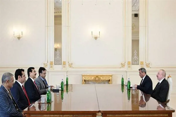 Azerbaijani President Aliyev received the Chairman of the Pakistani Senate