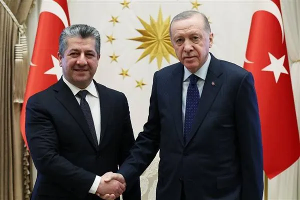 President Erdoğan received KRG Prime Minister Barzani