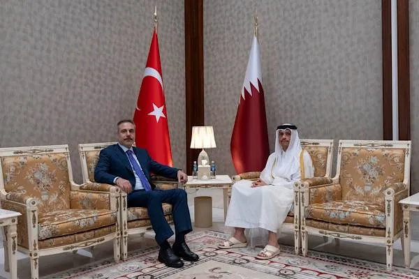 Qatari Foreign Minister Al Thani meets with Turkish counterpart Fidan