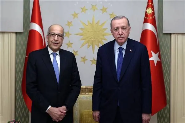 הנשיא של טורקיה, רג'פ טאיפ ארדואן, אירח את נשיא בנק לוב למרכז, סידיק אל-כביר