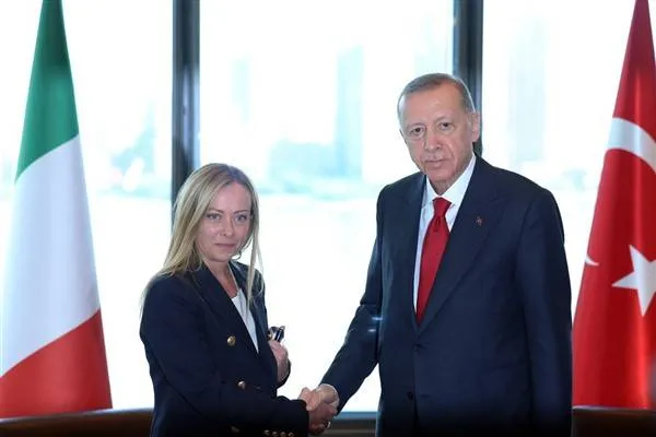 رئیس‌جمهور اردوغان، نخست‌وزیر ایتالیا ملونی را می‌پذیرد