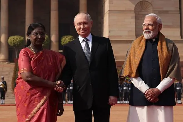 Путин: Россия и Индия совместно отстаивают принципы равенства на мировой арене