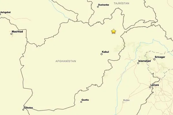 Earthquake strikes Afghanistan