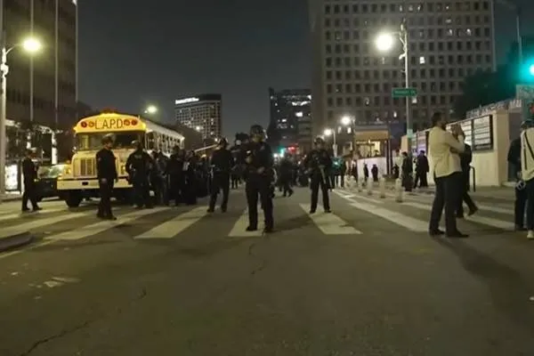 Curfew imposed after protests in Los Angeles
