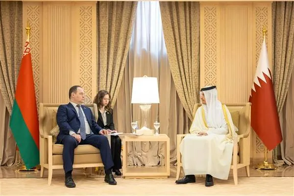 Qatari Prime Minister Al Sani Meets with Belarusian Prime Minister Golovchenko