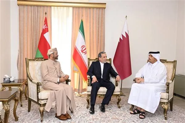 Al Sani met with his Omani and Iranian counterparts