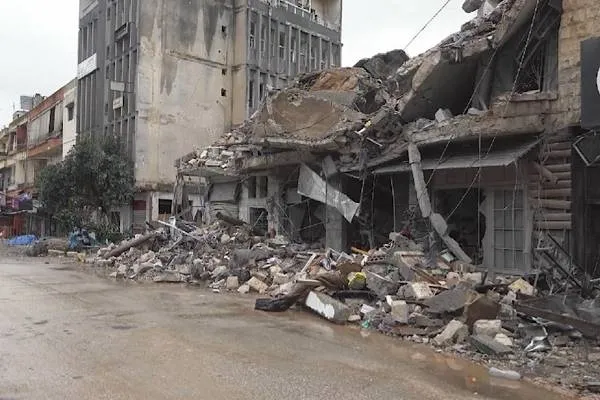 Israeli strikes destroyed the marketplace in the city of Nabatiyeh