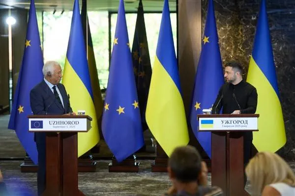 Zelenski se reunió con el presidente del Consejo Europeo Costa