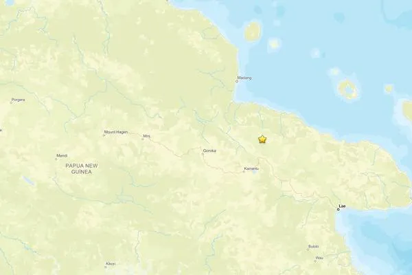 Земетресение в Папуа Нова Гвинея