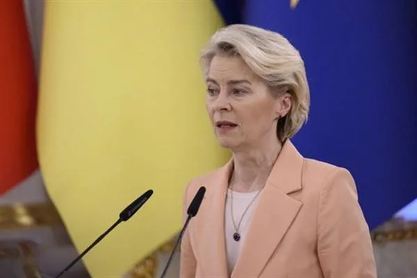 La Presidenta de la Comisión Europea, Leyen, se reunió con el Presidente de Ucrania Zelenski