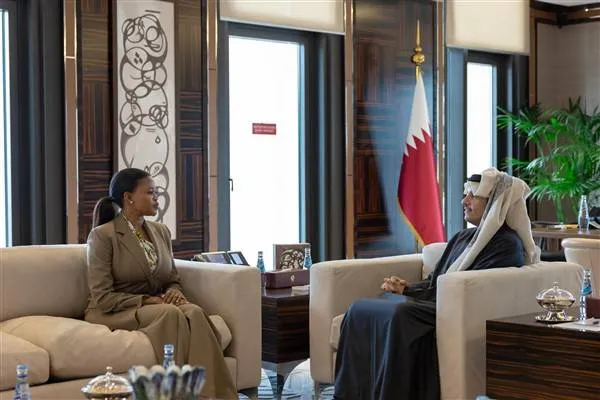 Qatar's Prime Minister Al Thani met with Botswana's Minister of Mines and Energy, Kinyinwendo