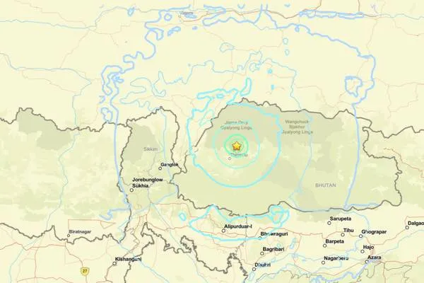 Terremoto in Bhutan