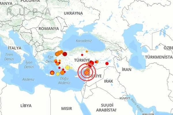 زلزله در مرز ترکیه و سوریه