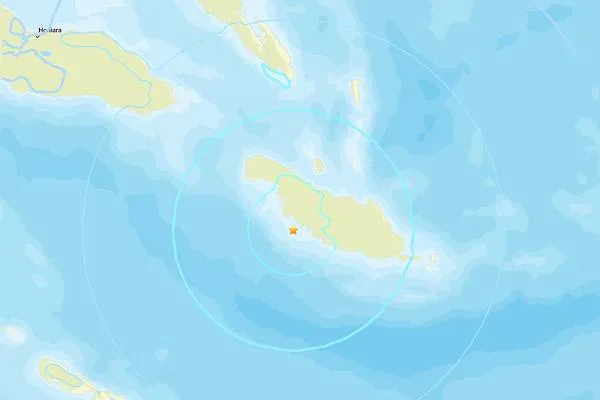 Earthquake in the Solomon Islands