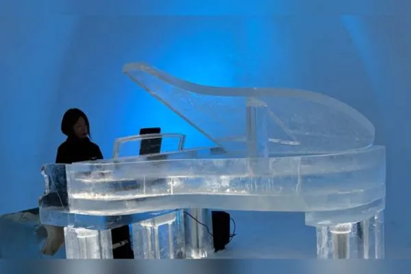 Изненадата тази година в популярния леден хотел на Швеция е леден роял