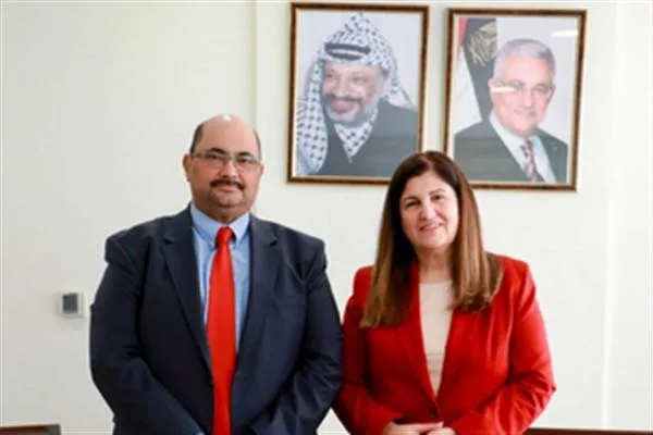 Şahîn bi Balyozê Palestînê li Afrîkaya Başûr, Beneveldt, re civî