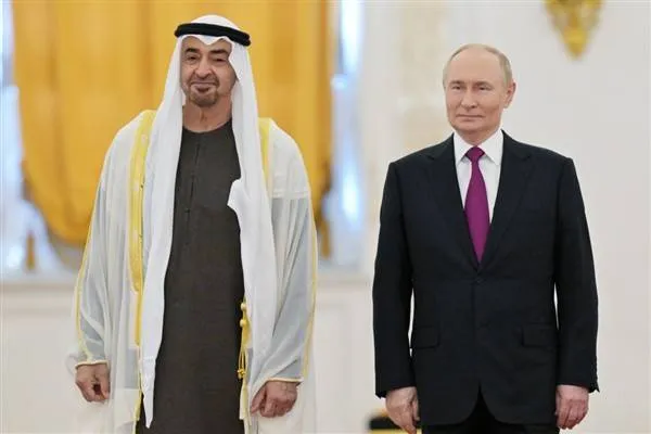 Putin se reunió con el presidente de los EAU, Al Nahyan