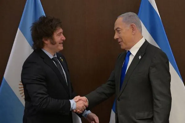ראש ממשלת ישראל נתניהו נפגש עם נשיא ארגנטינה מילי