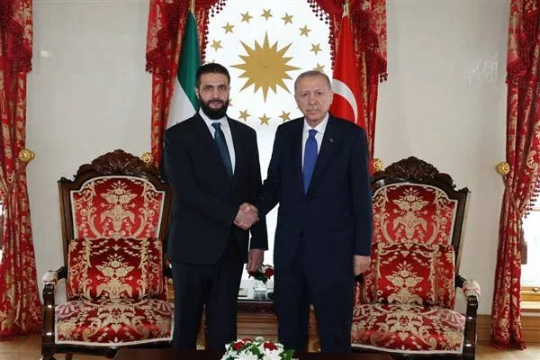 President Erdoğan met with Syrian President Shara