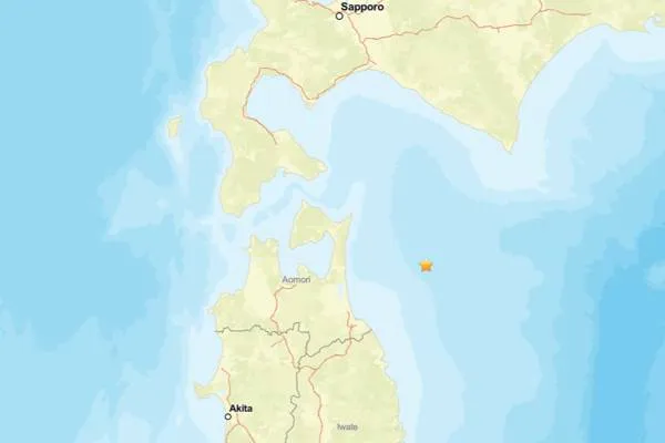 日本で地震発生