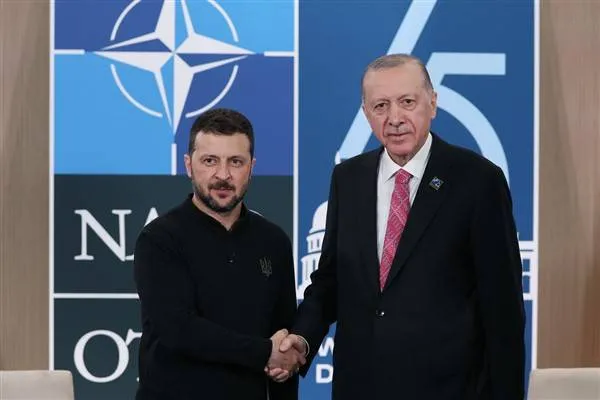 رئیس‌جمهور اردوغان با رئیس‌جمهور اوکراین زلنسکی دیدار کرد