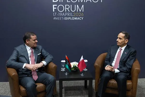 Al Thani met with Libyan Government of National Unity Prime Minister Al Dbeiba