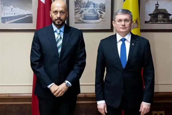 Moldovan Parliament Speaker Grosu Meets with Qatari Ambassador Al Mahmoud