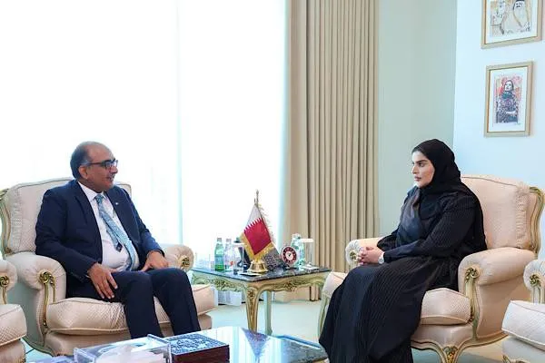 Al Misnad met with India’s Ambassador to Qatar, Vipul