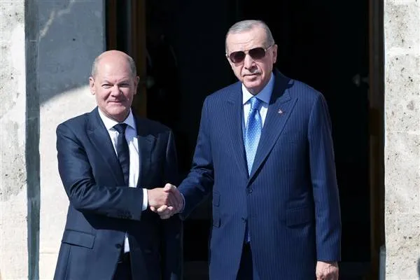 Le Président Erdoğan a rencontré le Chancelier allemand Scholz