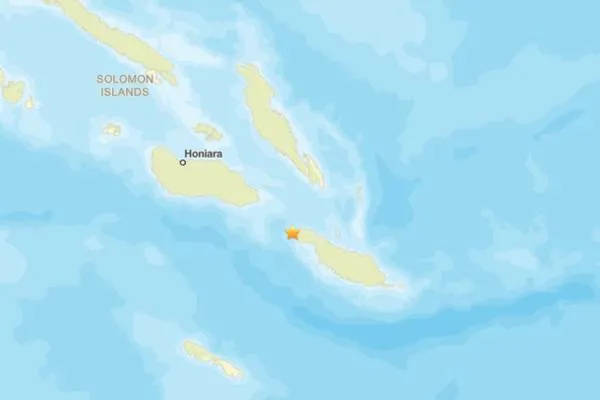 Earthquake in the Solomon Islands