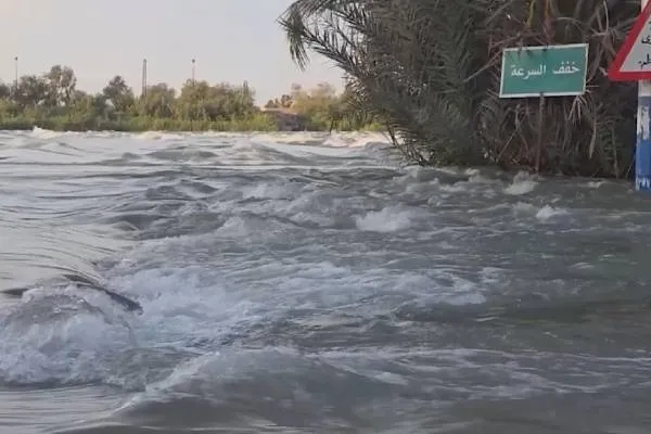Farmlands and villages flooded in Syria