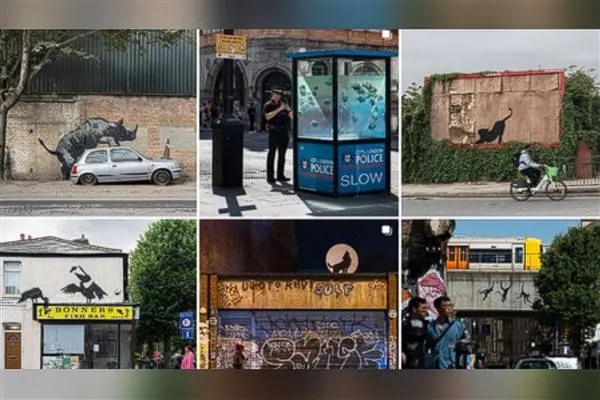 Banksy surprend avec sa huitième œuvre en huit jours