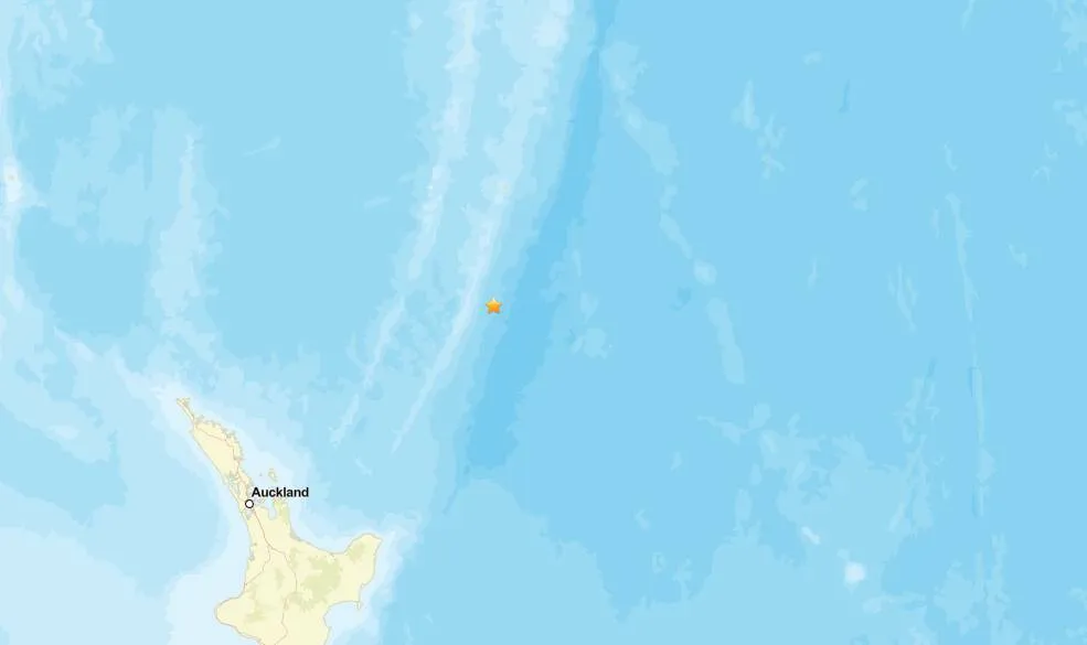 Earthquake strikes the Kermadec Islands