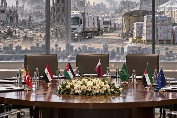 Foreign ministers of Qatar and seven countries call for ceasefire and aid for Gaza