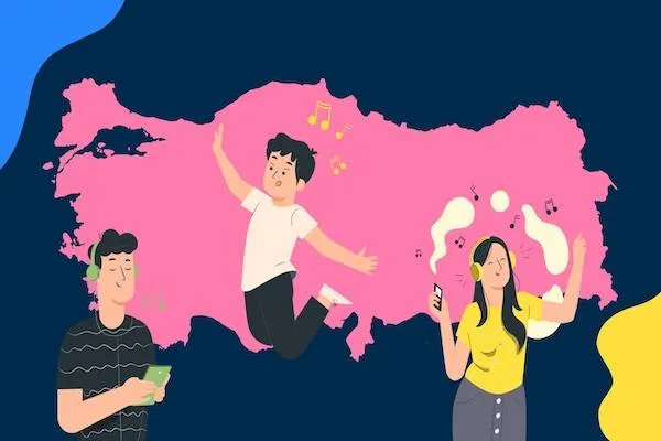 Preply ha indagato sulle abitudini di ascolto della musica straniera in Turchia