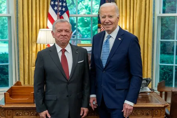 Biden se reunió con el Rey Abdullah de Jordania y el Presidente de Rumania Iohannis