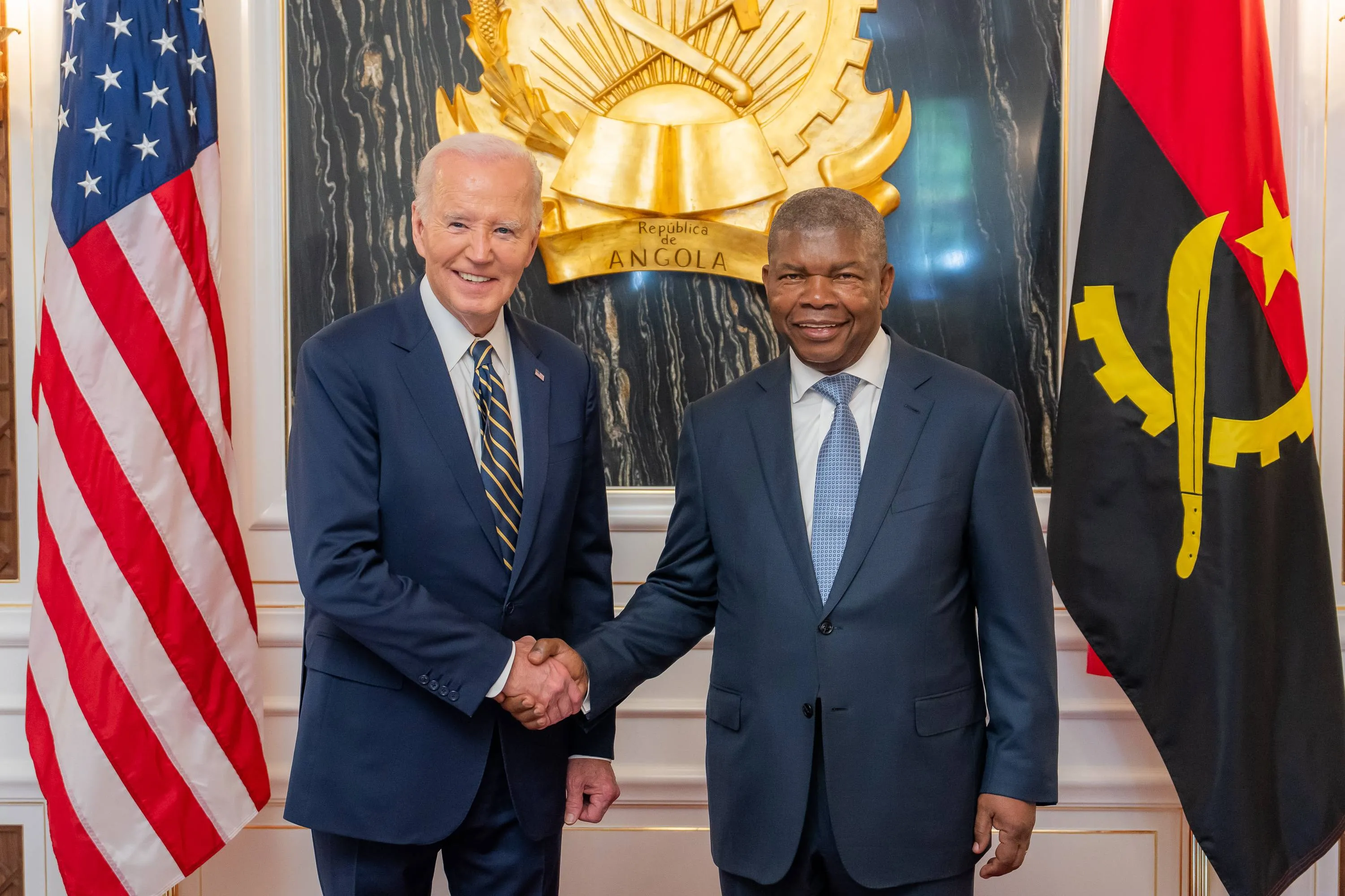 Biden se reunió con el presidente de Angola, Lourenço