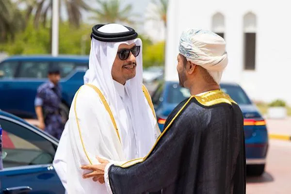 Al Thani meets Omani Foreign Minister Al Busaidi