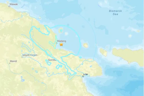 Earthquake in Papua New Guinea