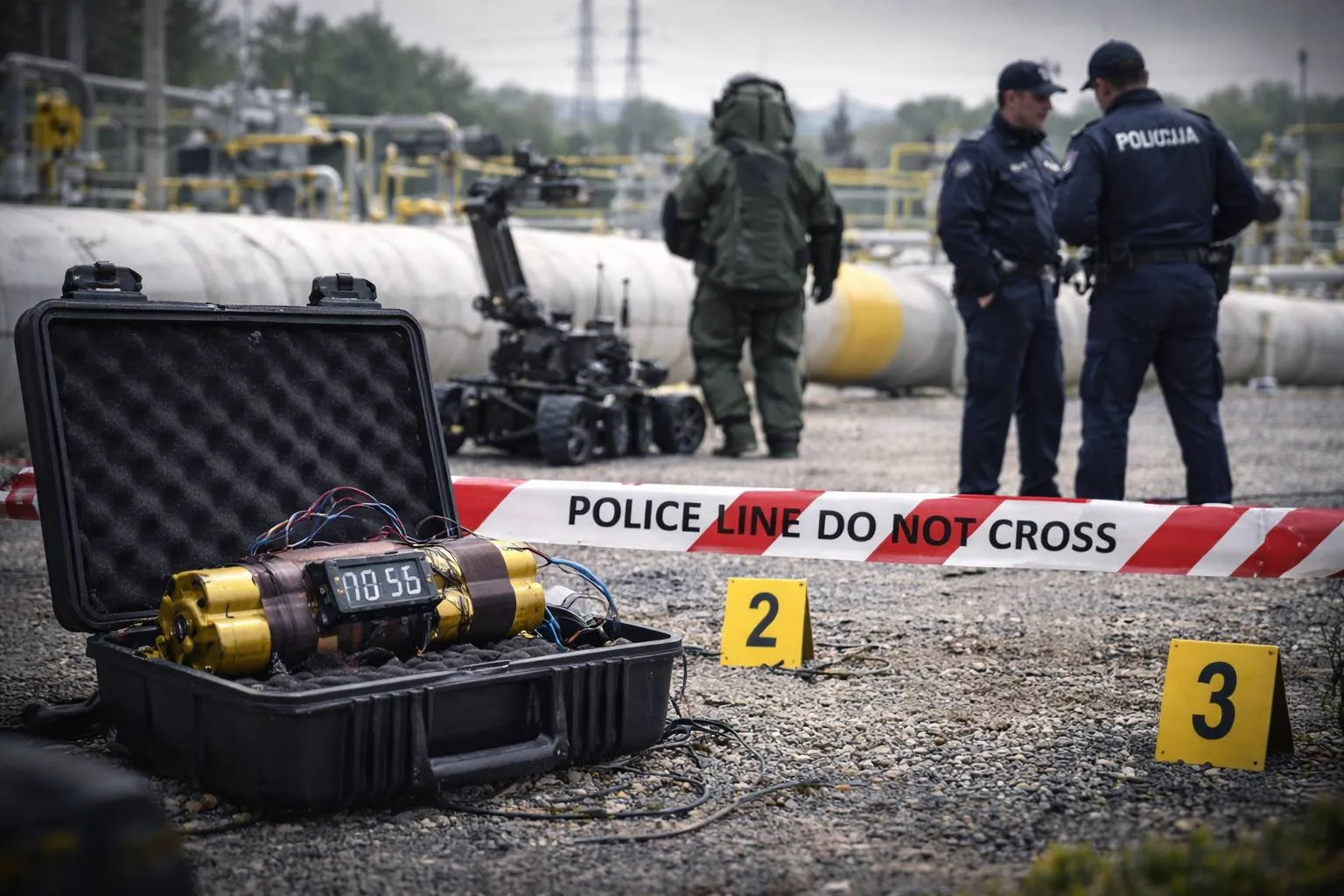 Robbanószerkezetet találtak a Szerbia–Magyarország gázvezetéken