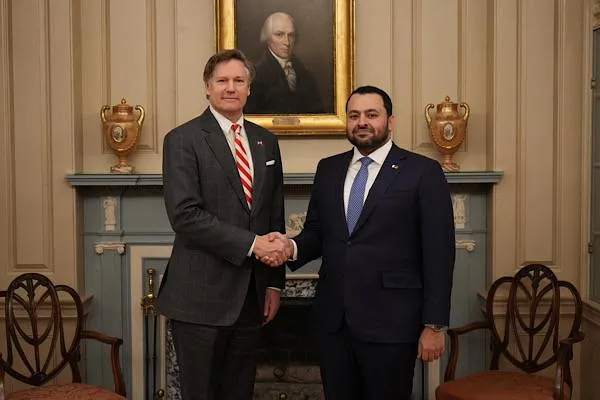 El Hulaifi meets U.S. Deputy Secretary of State Landau