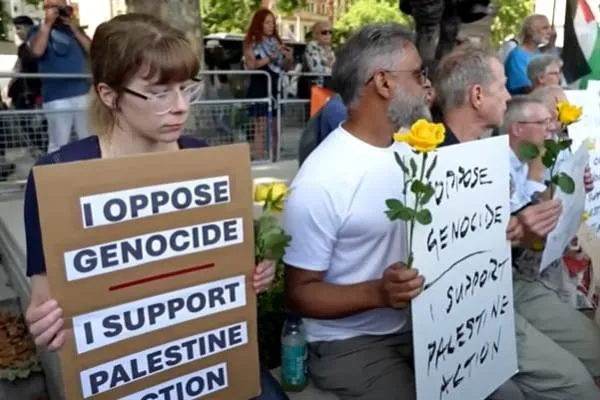 Three protesters from Palestine Action Group in the UK end hunger strike
