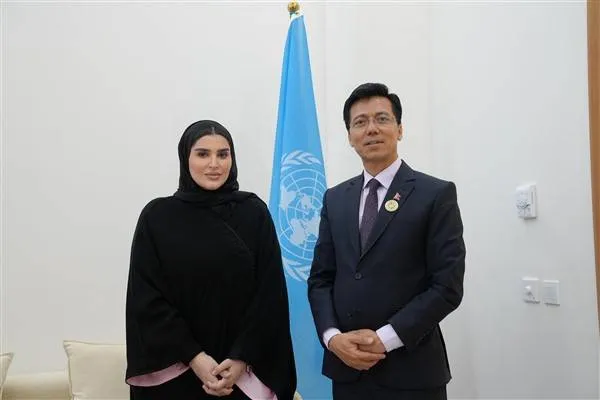 Al Misnad se reunió con el presidente del Consejo Económico y Social de la ONU