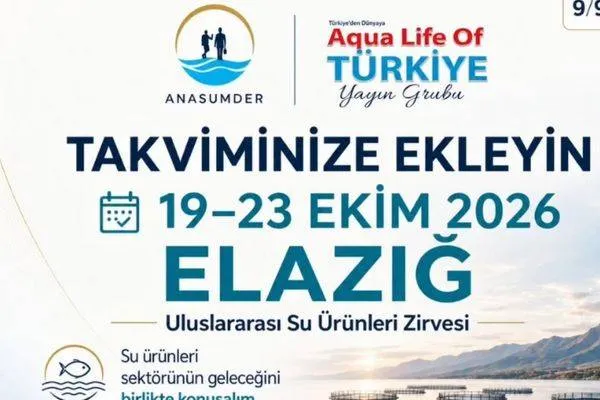 International Aquaculture Summit to be held in Elazığ on October 19-23