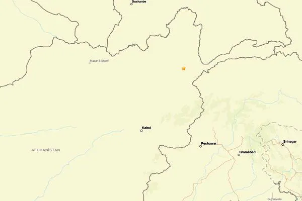 Earthquake in Afghanistan