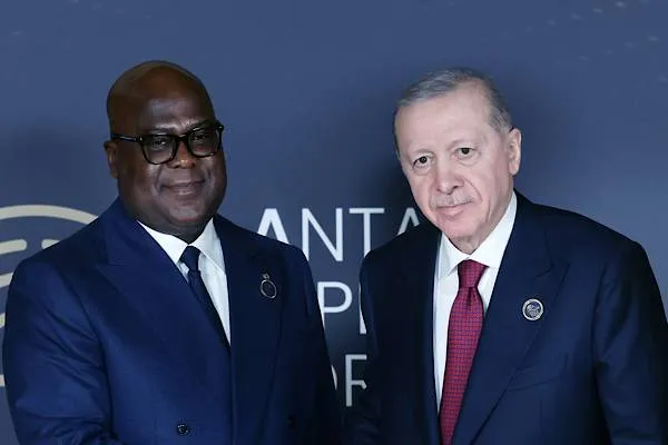 Erdoğan met with Democratic Republic of the Congo President Tshisekedi