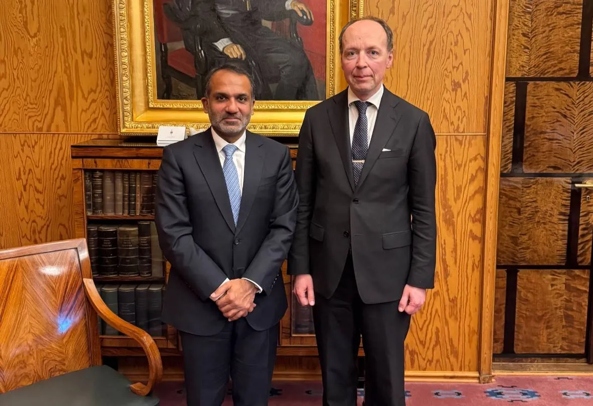 Qatari Ambassador Al Jaber meets with Finnish Parliament Speaker Halla-aho