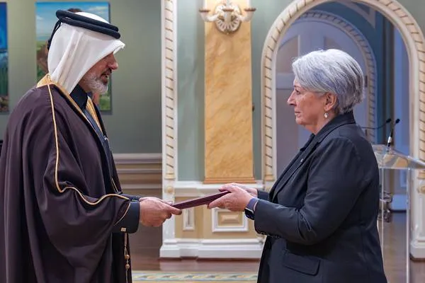 Serokê Giştî yê Kanadayê nameya baweriyê ya sefîrê Qeterê li Ottawa qebûl kir