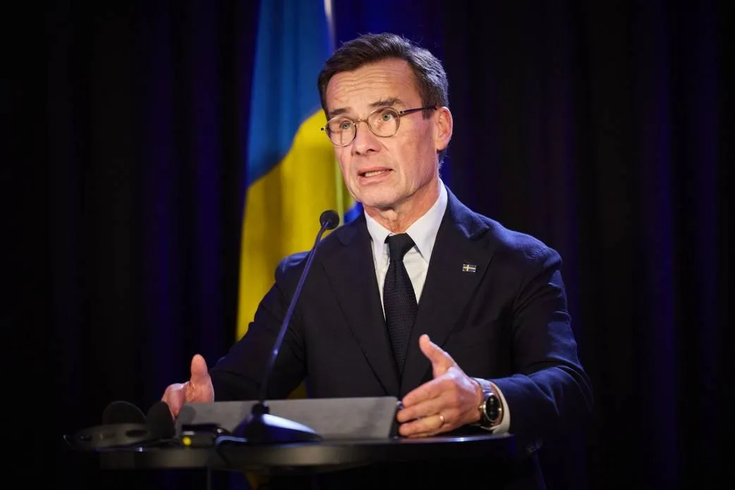 Schwedischer Premierminister Kristersson traf NATO-Generalsekretär Rutte
